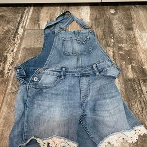 Girls’ Jean short overalls
